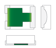 Chip Attenuator illustration of Quarter Wraparound 